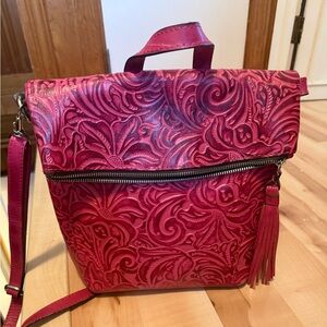 Patricia Nash Crossbody/Backpack Leather Bag